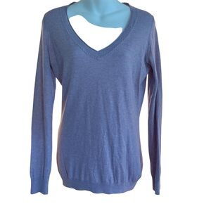 Women's V-Neck Purple Sweater